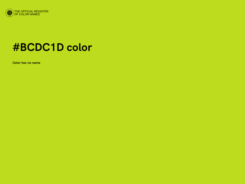 #BCDC1D color image