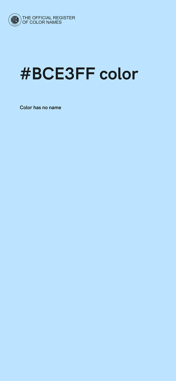 #BCE3FF color image