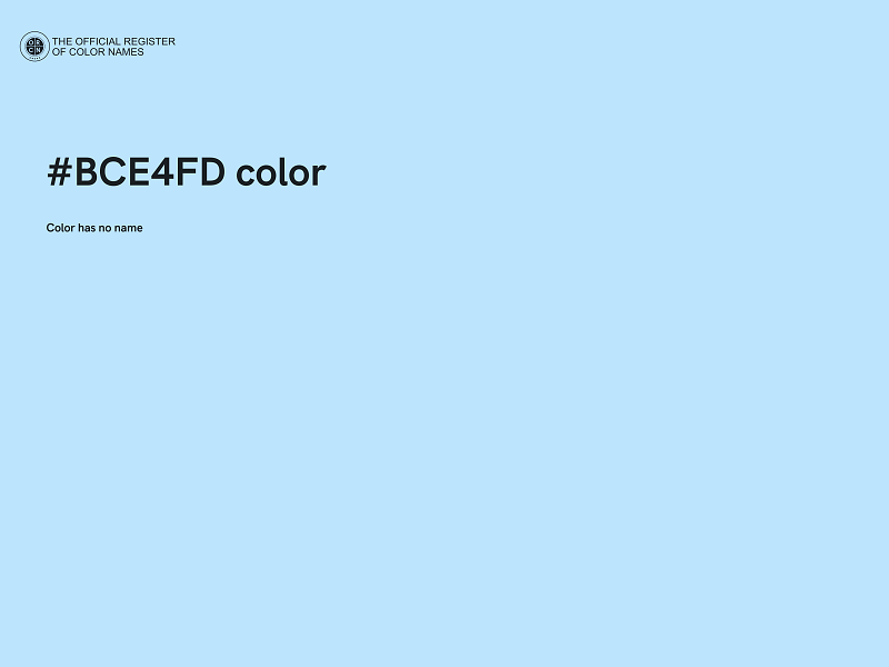 #BCE4FD color image