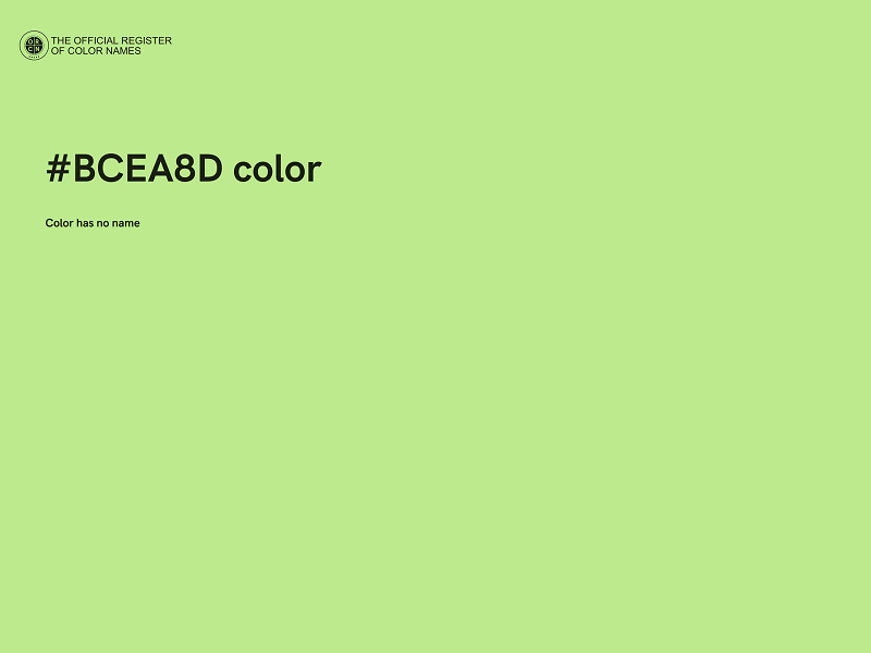 #BCEA8D color image