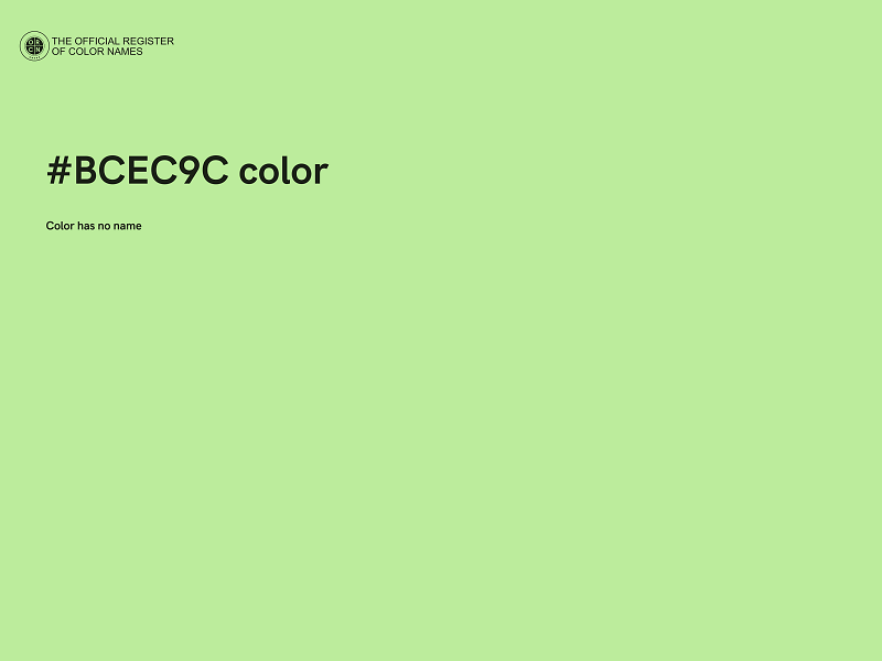 #BCEC9C color image