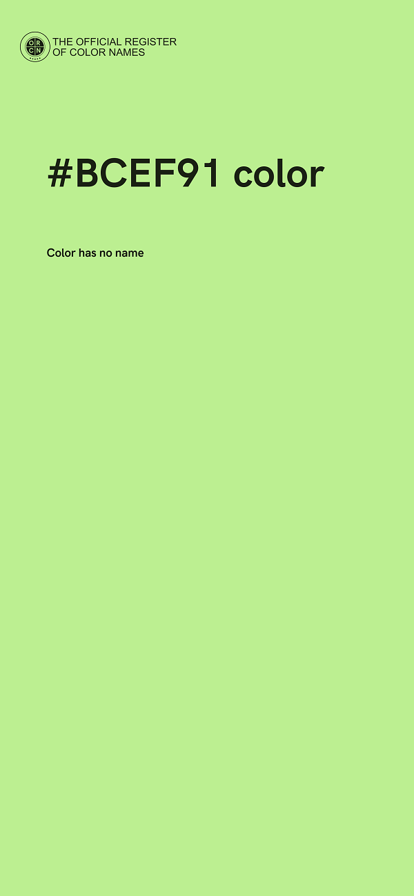 #BCEF91 color image
