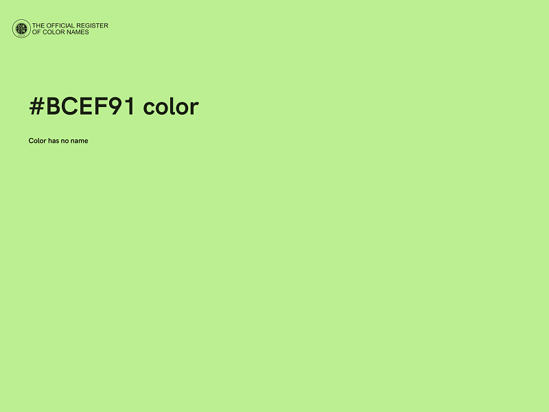 #BCEF91 color image