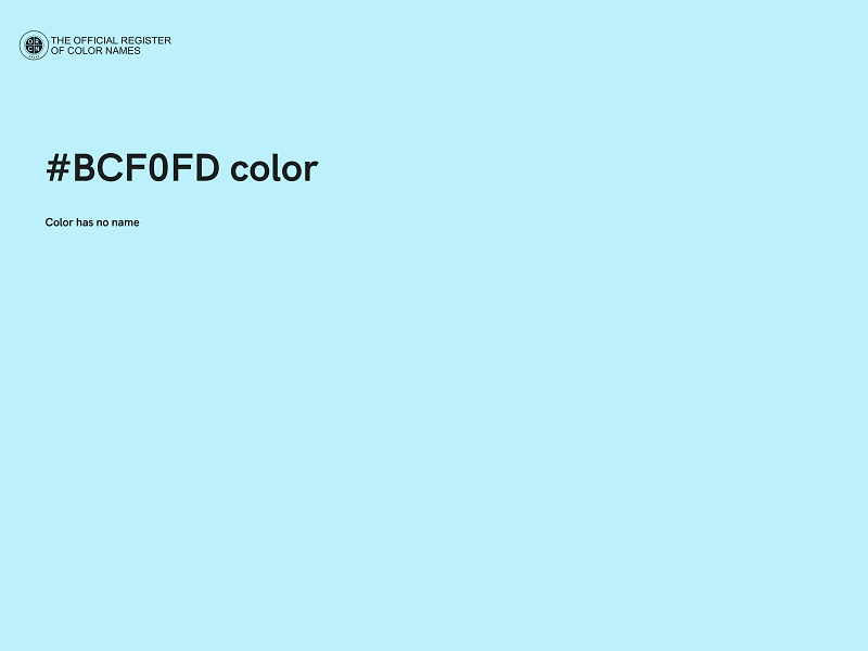 #BCF0FD color image