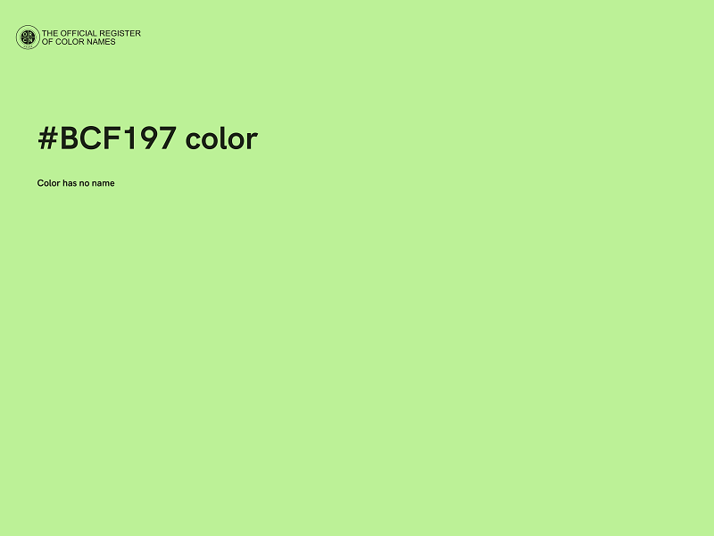 #BCF197 color image