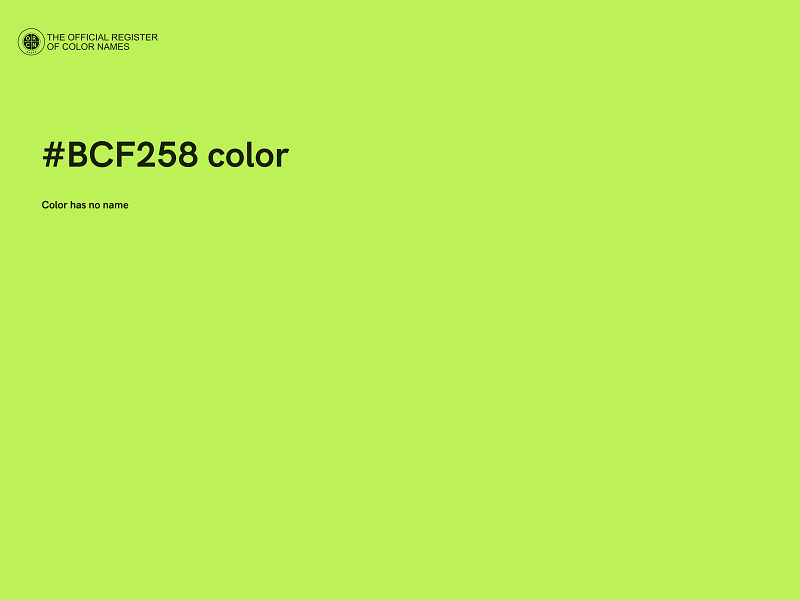 #BCF258 color image