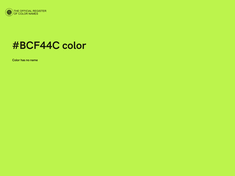 #BCF44C color image