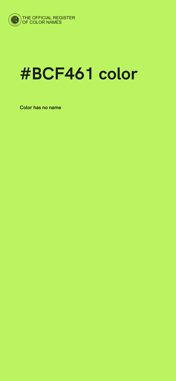 #BCF461 color image