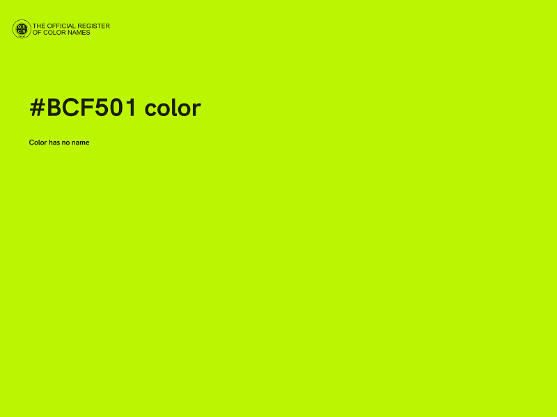 #BCF501 color image