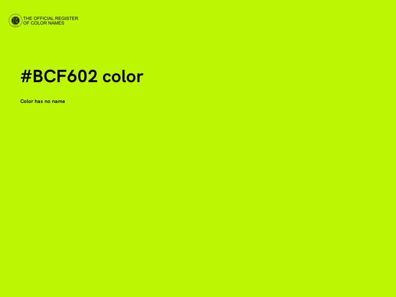 #BCF602 color image