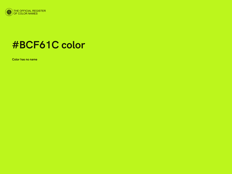 #BCF61C color image