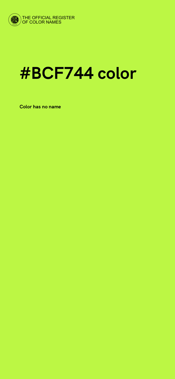 #BCF744 color image