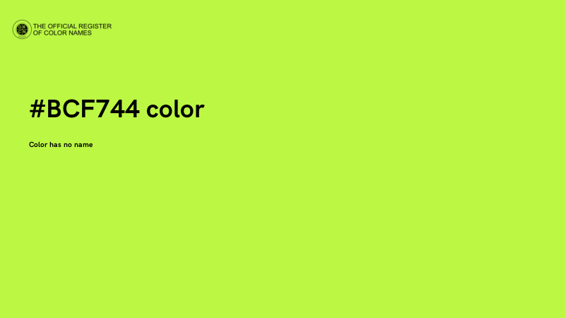 #BCF744 color image