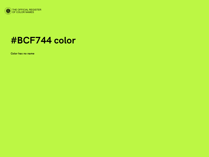 #BCF744 color image