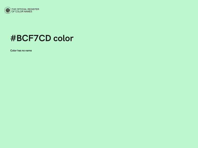 #BCF7CD color image