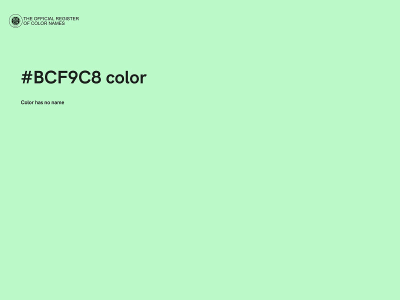 #BCF9C8 color image