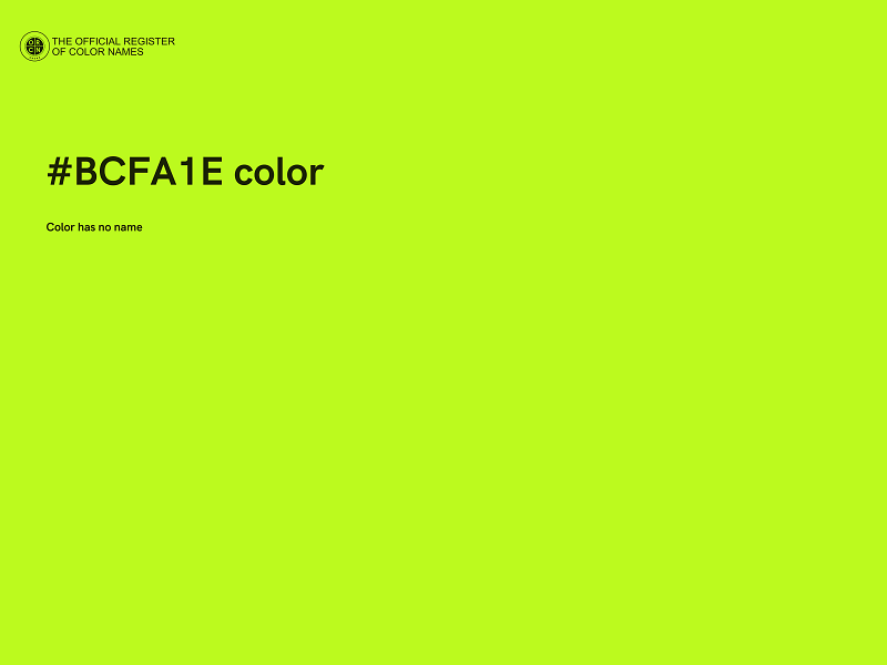 #BCFA1E color image