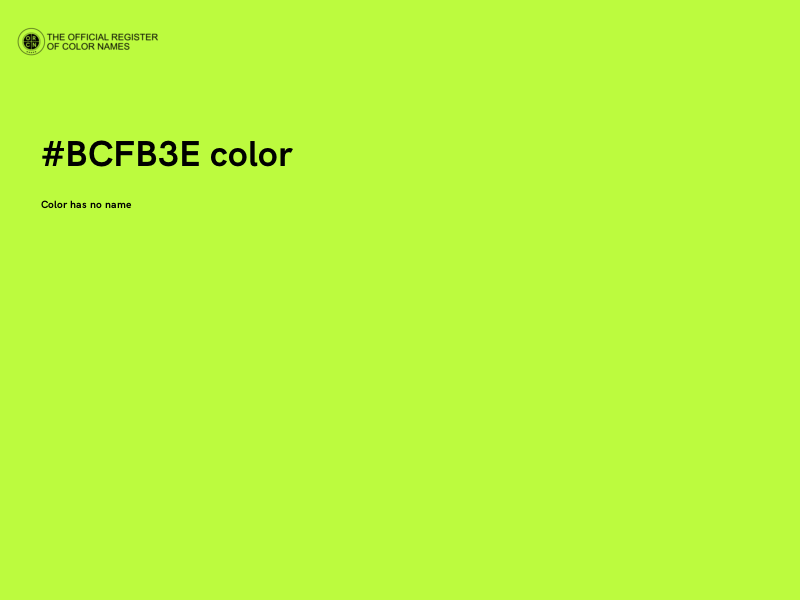 #BCFB3E color image