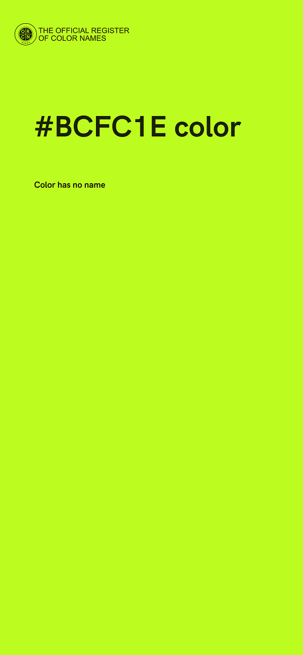 #BCFC1E color image