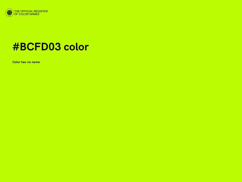#BCFD03 color image