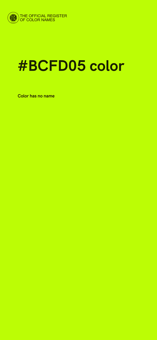 #BCFD05 color image