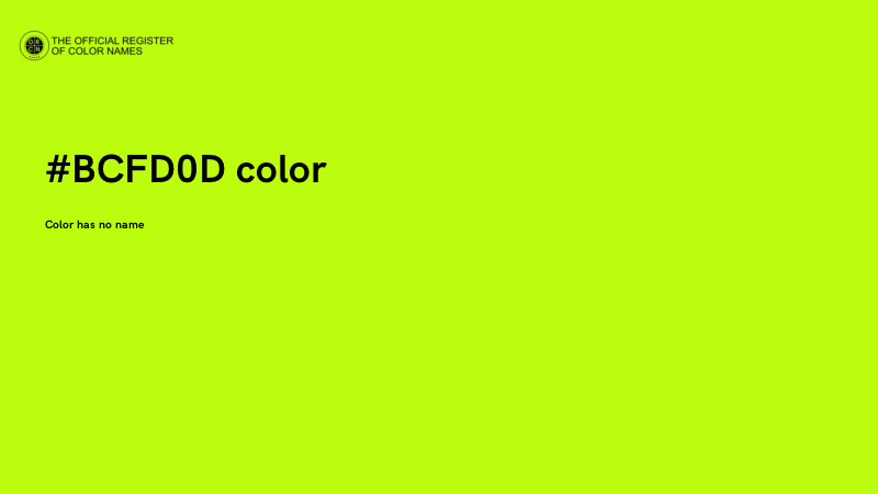 #BCFD0D color image