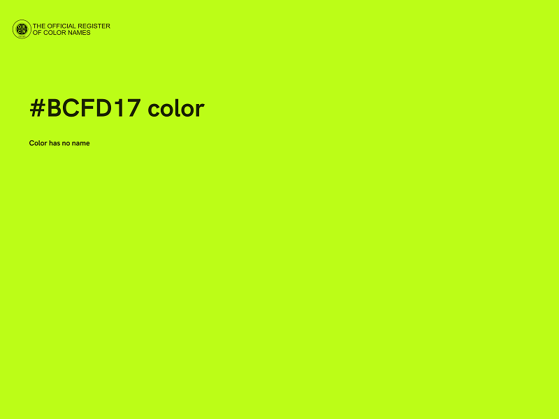 #BCFD17 color image