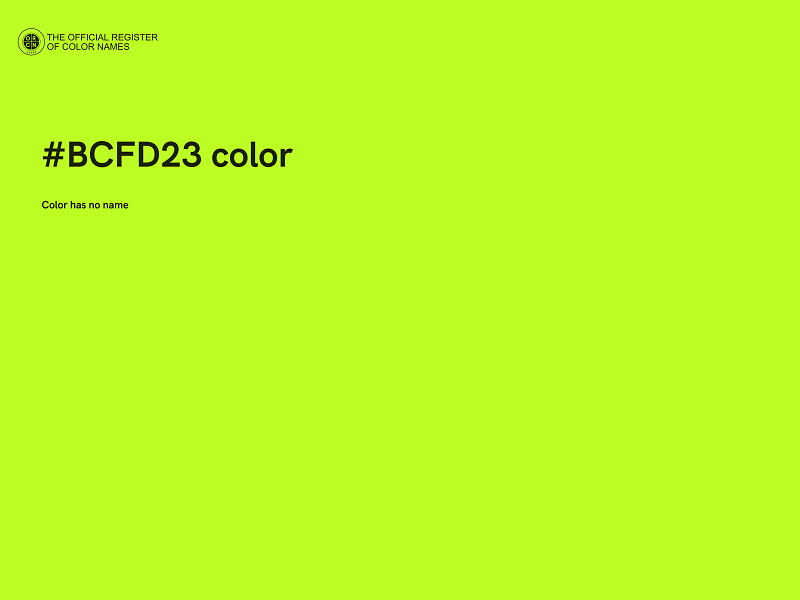 #BCFD23 color image