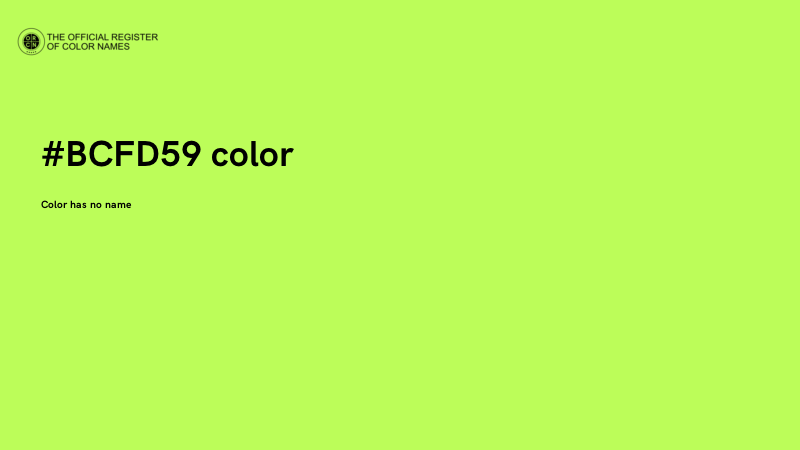 #BCFD59 color image