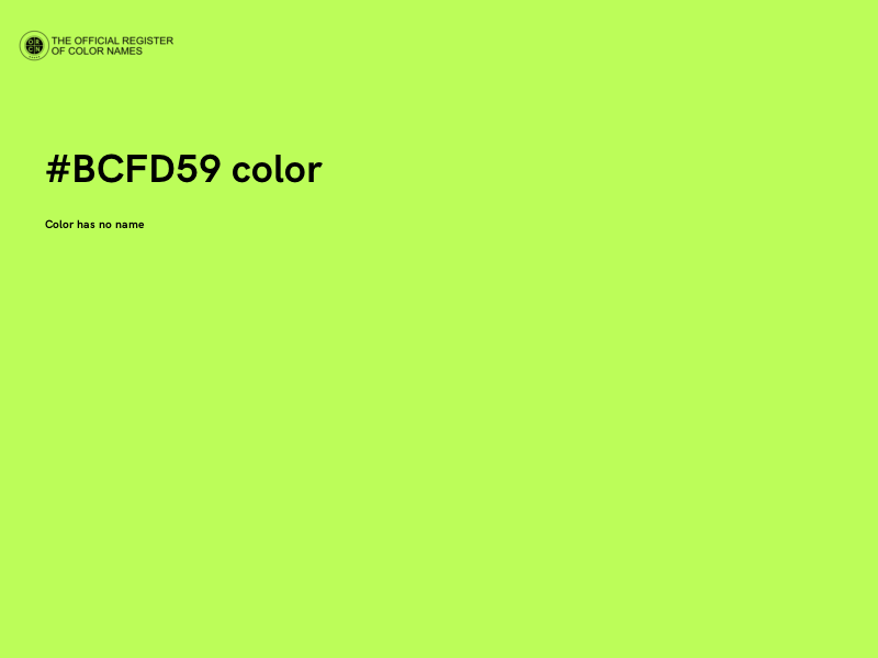 #BCFD59 color image