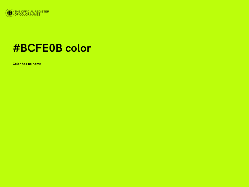 #BCFE0B color image