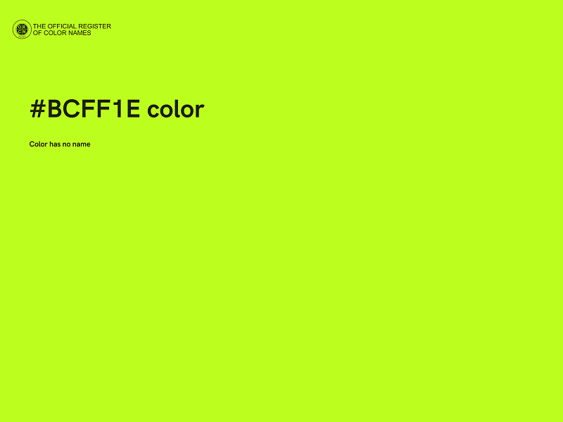 #BCFF1E color image