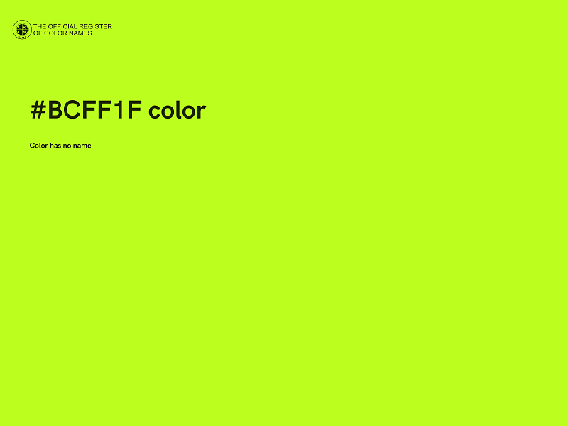 #BCFF1F color image