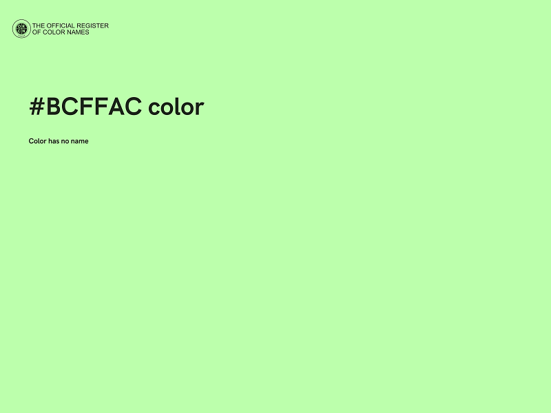 #BCFFAC color image