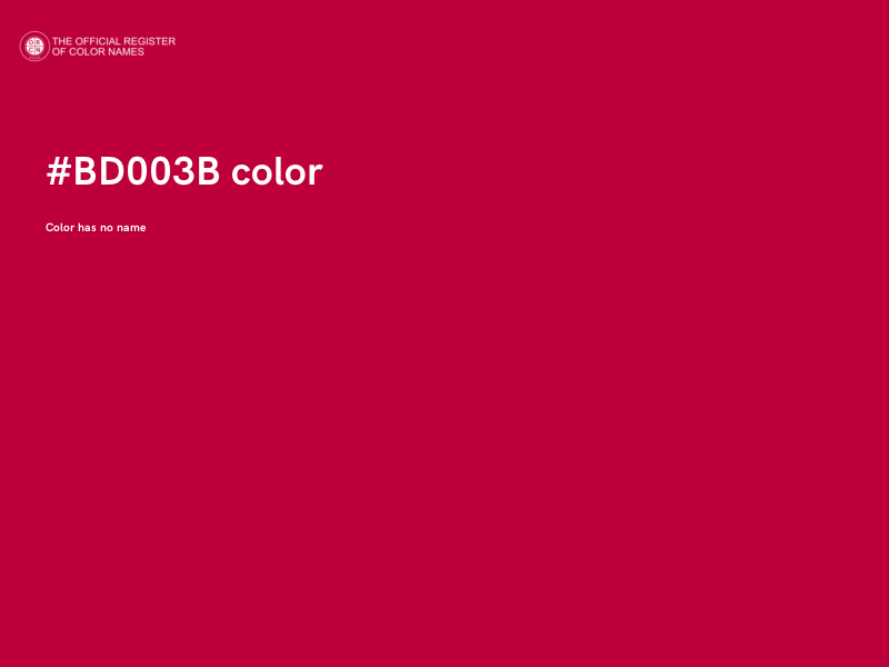 #BD003B color image