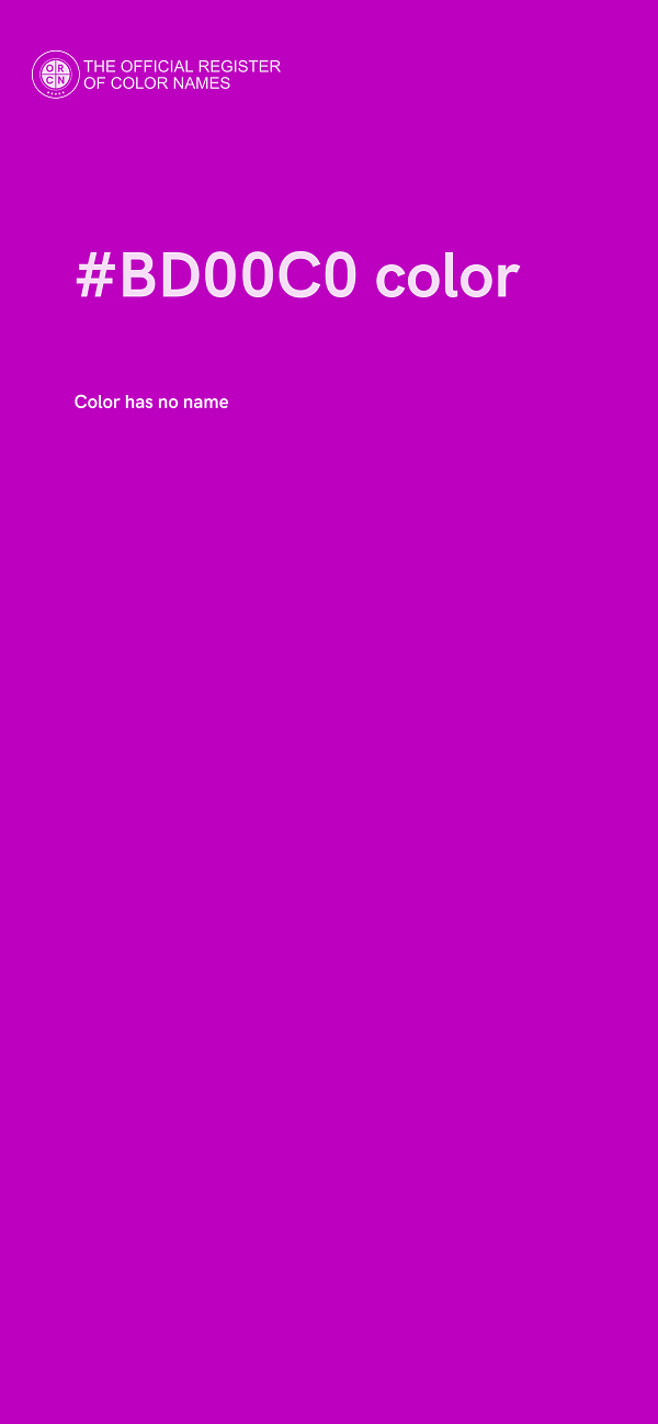 #BD00C0 color image