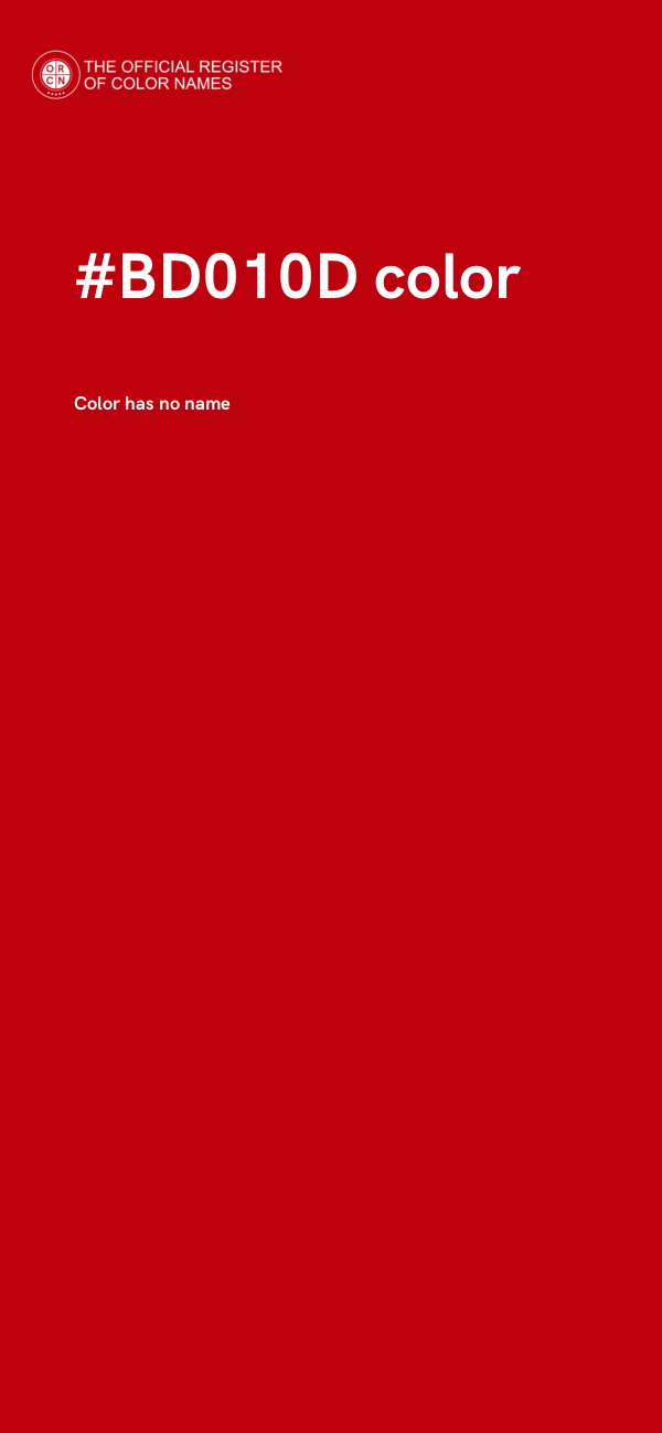 #BD010D color image