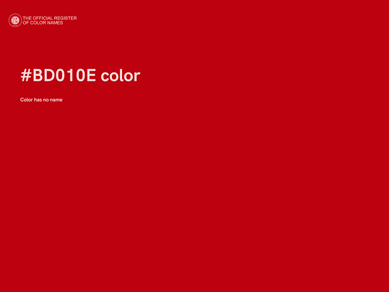 #BD010E color image