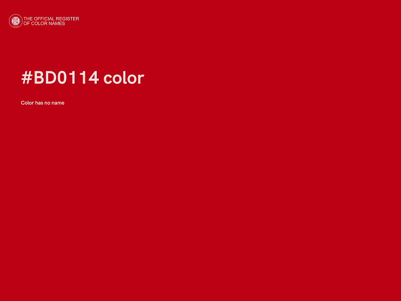 #BD0114 color image