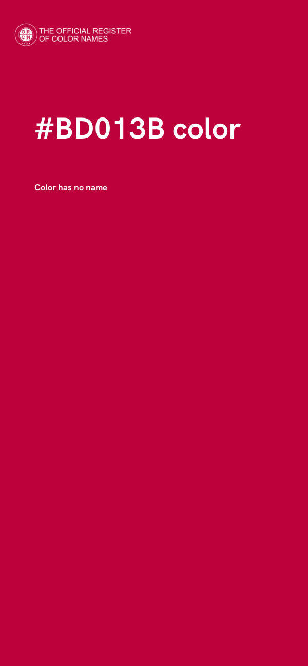 #BD013B color image