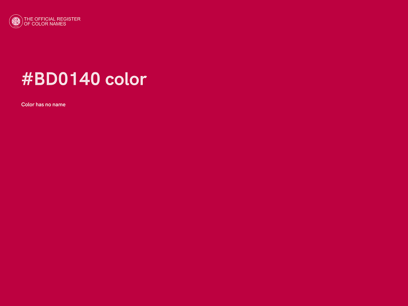 #BD0140 color image