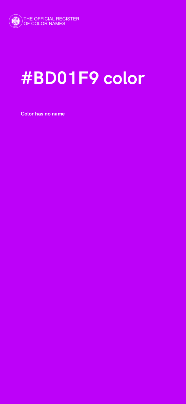 #BD01F9 color image