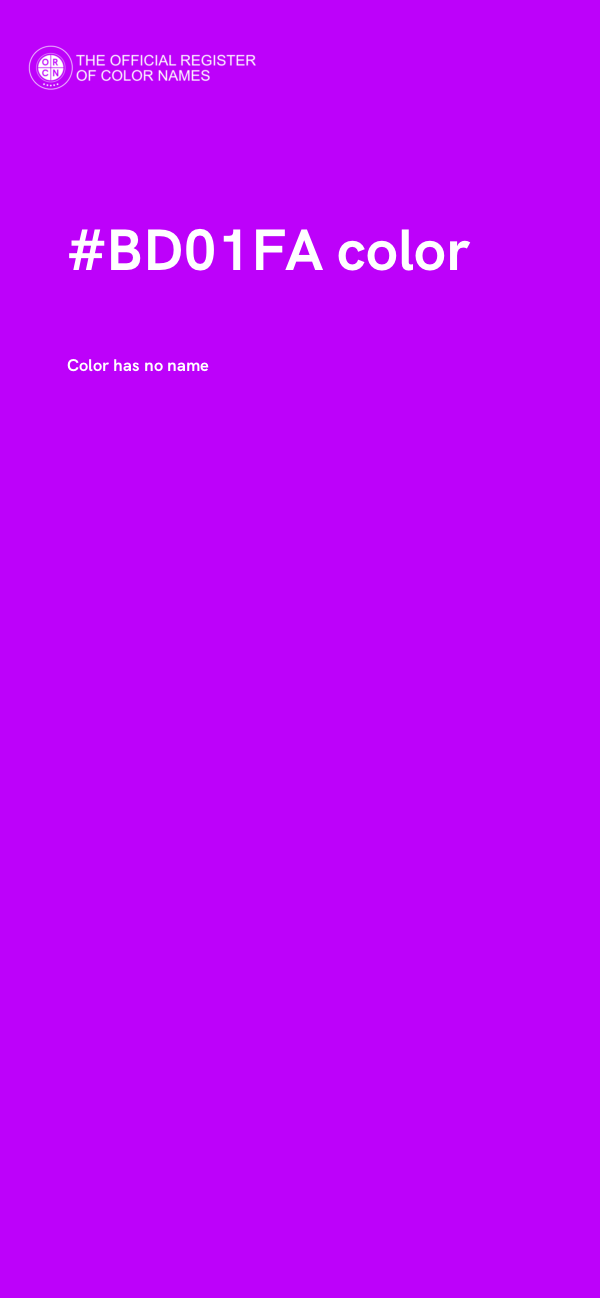 #BD01FA color image