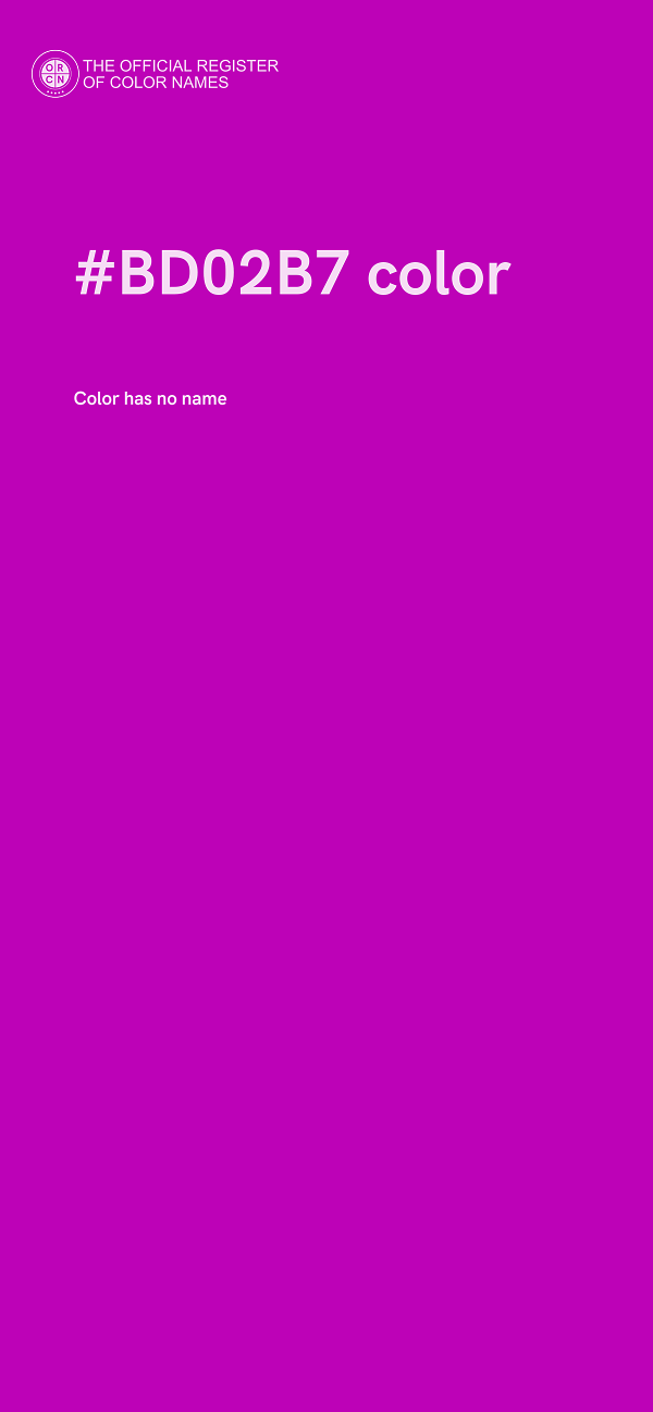 #BD02B7 color image