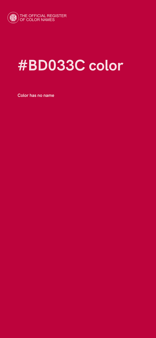 #BD033C color image