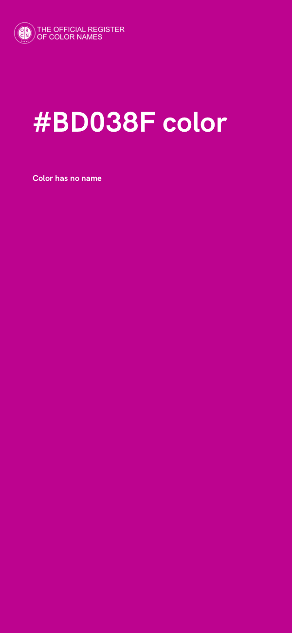 #BD038F color image