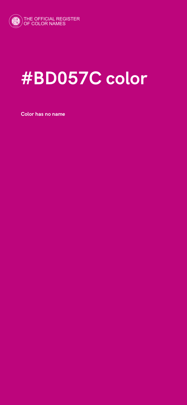 #BD057C color image