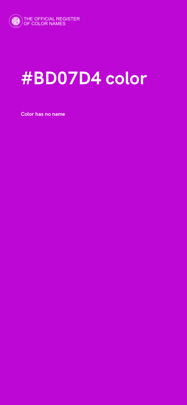 #BD07D4 color image