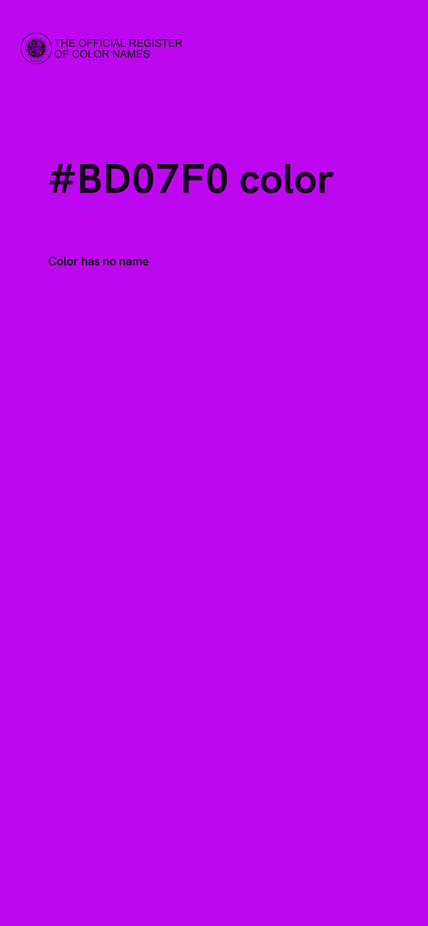 #BD07F0 color image