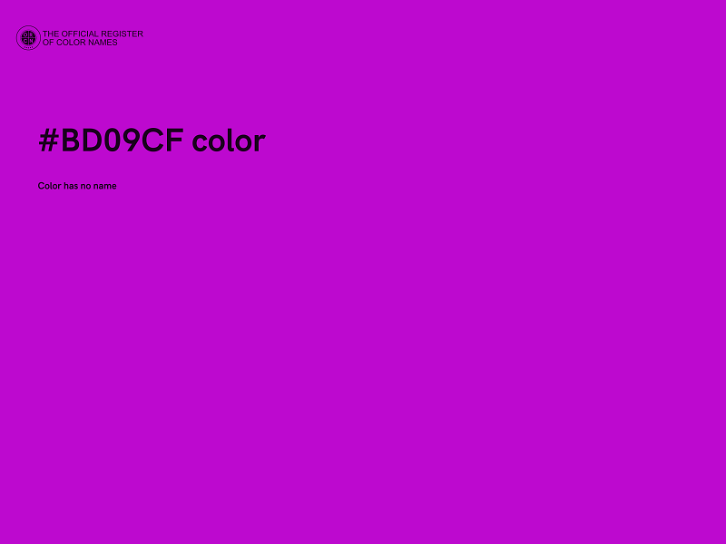 #BD09CF color image